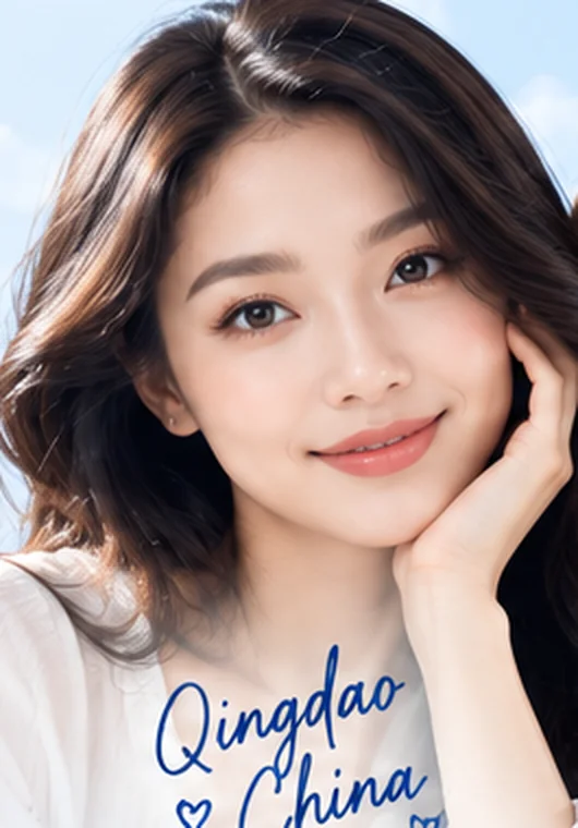 Chinese beauty model with long hair, wig inspiration